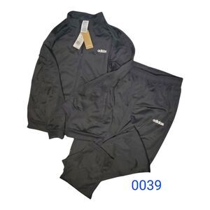 Adidas Black Track Suit NWT - Jacket & Pants Set, Lightweight Athletic Wear 0039